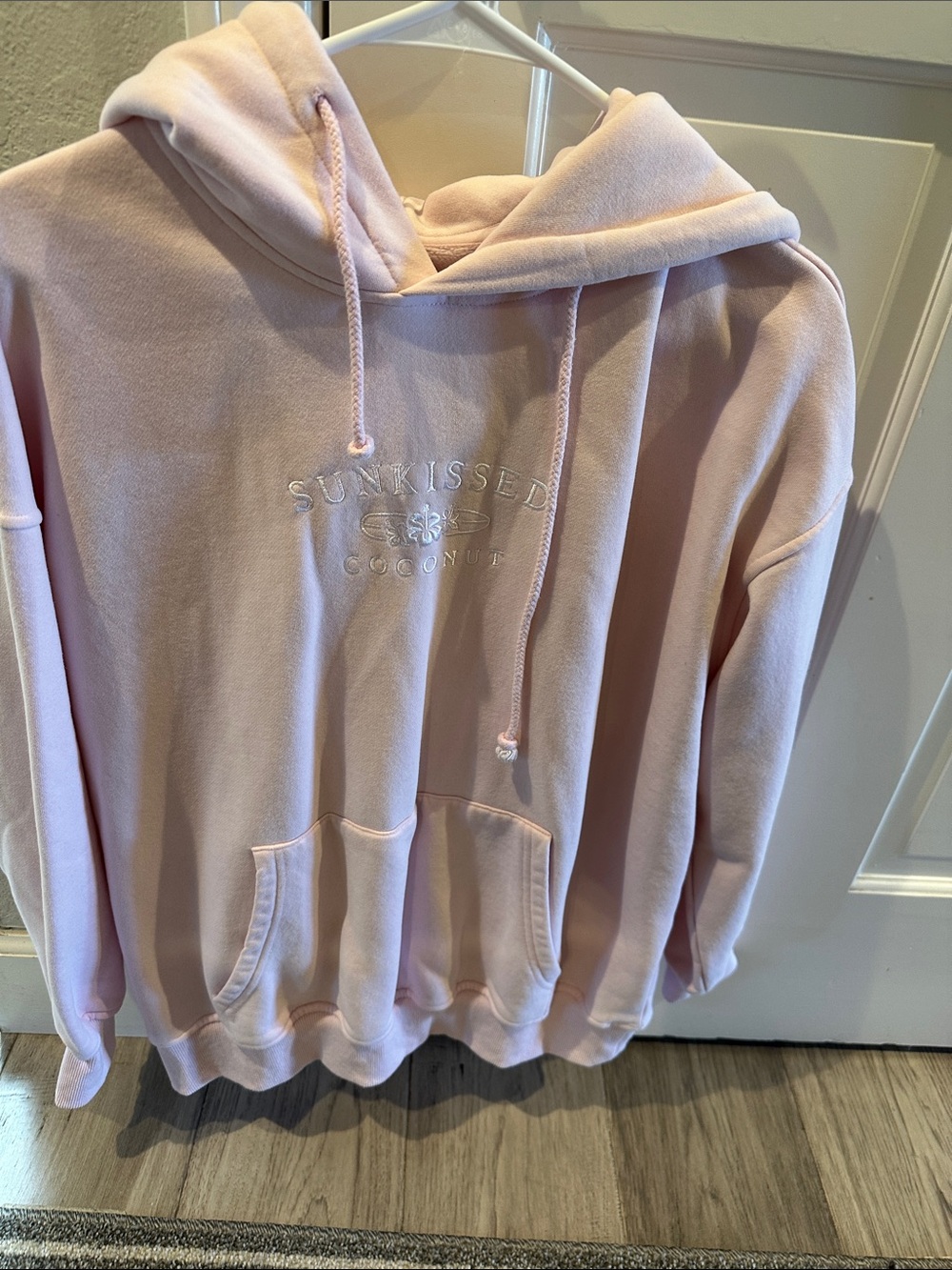 Sunkissed Coconut Pink Hoodie Sweatshirt